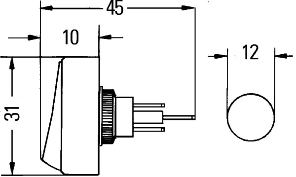 HELLA 6EH 007 946-041 Interruttore/Comando/Innesto