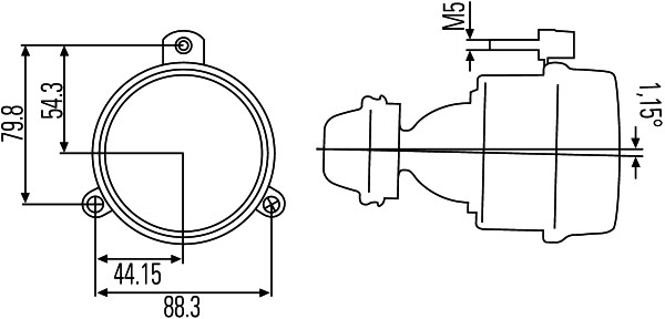 HELLA 1NL 007 186-047 Fendinebbia