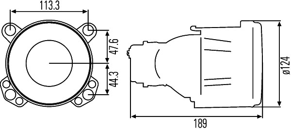 HELLA 1BL 006 349-007 Gruppo ottico, Faro principale