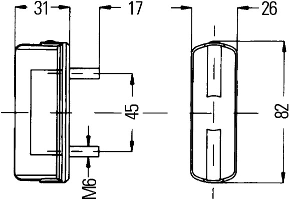 HELLA 2KA 997 011-001 Luce targa