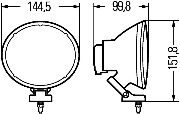 HELLA 1F4 007 893-141 Faro di profondità