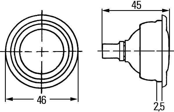 HELLA 2AB 004 074-027 Luce abitacolo