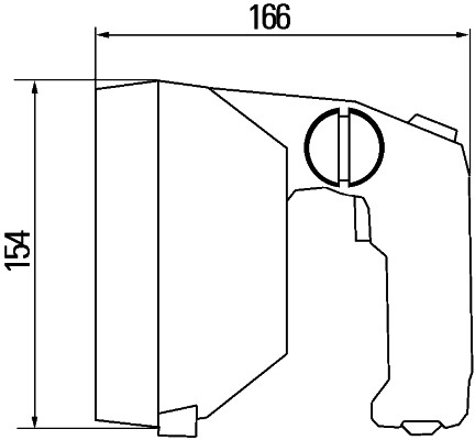 HELLA 1H5 998 502-067 Faro ausiliario orientabile