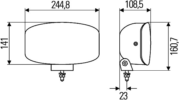 HELLA 1FE 008 773-041 Faro di profondità