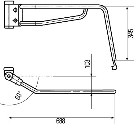HELLA 8HG 503 019-022 Držiak, vonkajšie zrkadlo