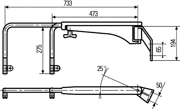 HELLA 8HG 501 266-022 Στήριγμα, εξωτερικός καθρέφτης αριστερά