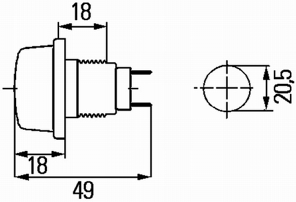 HELLA 2PF 003 563-187 Luce di posizione-Luce di posizione-Ricambi Euro