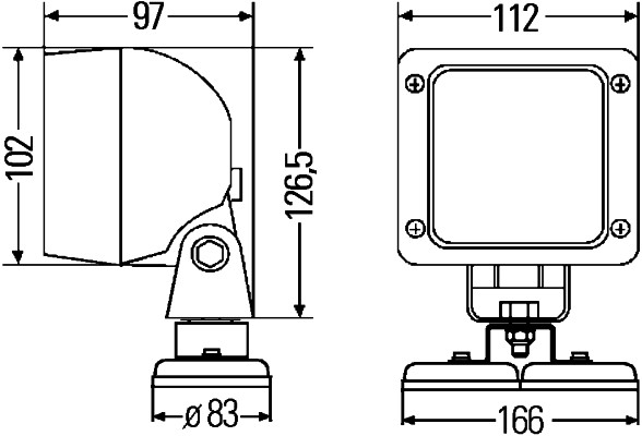 HELLA 1GA 997 506-377 Faro da lavoro