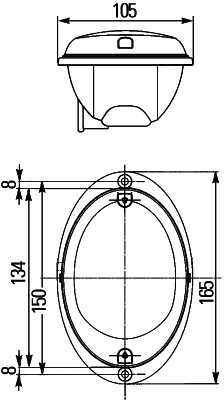 HELLA 2SD 343 390-401 Luce posteriore