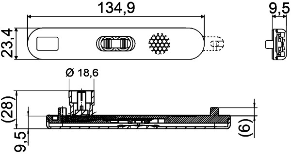 HELLA 2XS 009 226-101 Luce permietrale