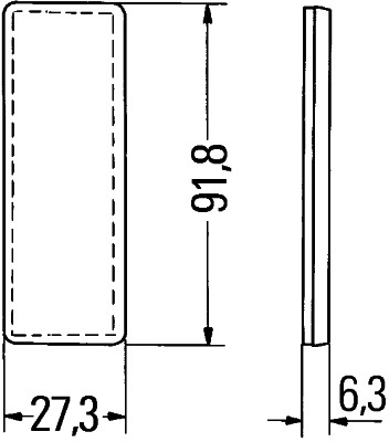 HELLA 8RA 342 014-157 Catarifrangente