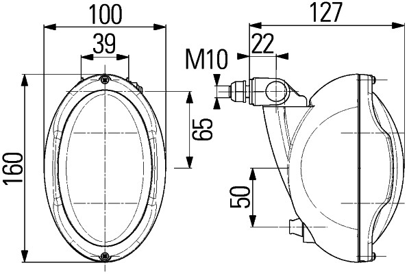 HELLA 1GN 996 361-461 Faro da lavoro