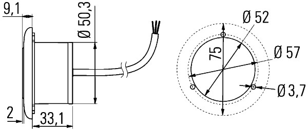 HELLA 2JA 343 980-217 Luce abitacolo