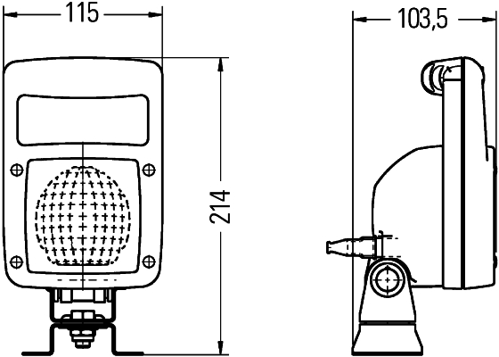 HELLA 1GA 997 506-631 Faro da lavoro