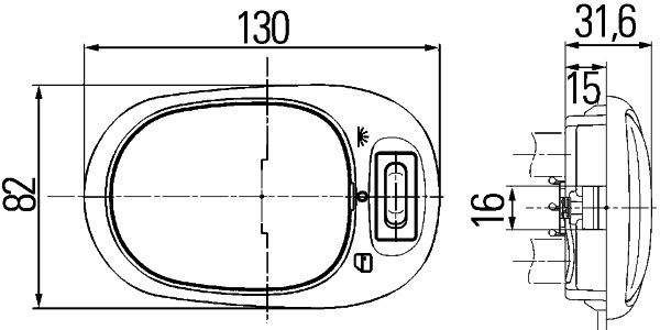 HELLA 2JA 964 916-011 Luce abitacolo