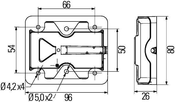 HELLA 2VB 980 720-407 Luce posteriore