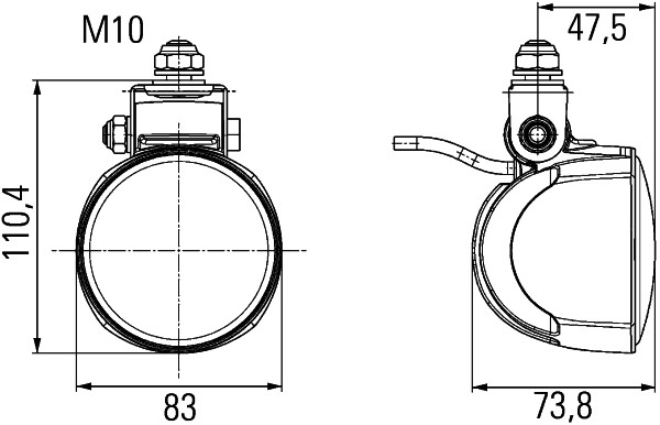 HELLA 1G0 996 276-461 Faro da lavoro