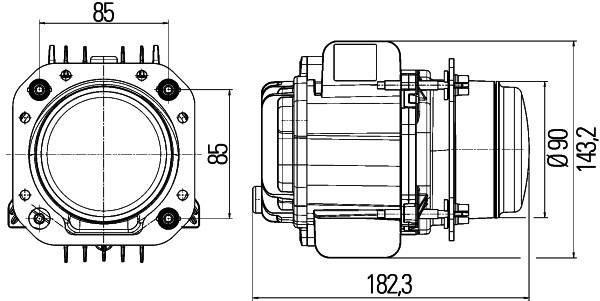 HELLA 1ML 010 820-831 Faro principale