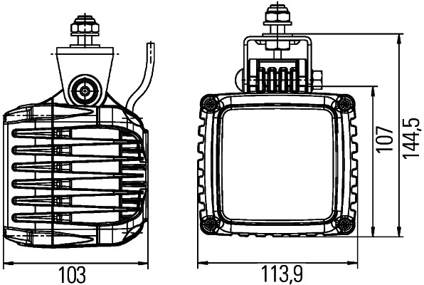 HELLA 1GA 996 192-041 Faro da lavoro-Faro da lavoro-Ricambi Euro