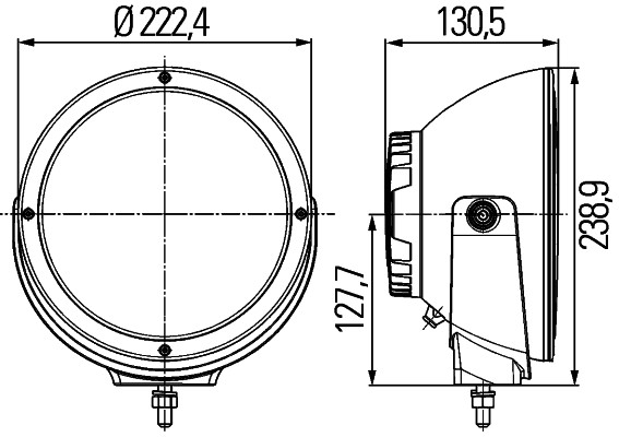 HELLA 1F8 011 002-211 Faro di profondità