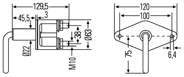 HELLA 6EK 008 458-037 Interruttore principale, Batteria