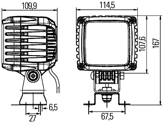 HELLA 1GA 996 192-081 Faro da lavoro