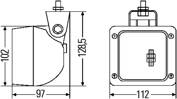 HELLA 1GA 007 506-547 Faro da lavoro