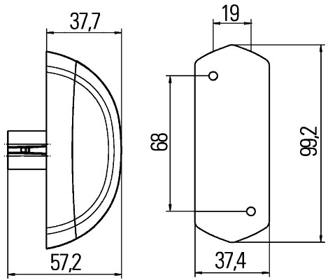 HELLA 2XS 205 020-041 Luce permietrale