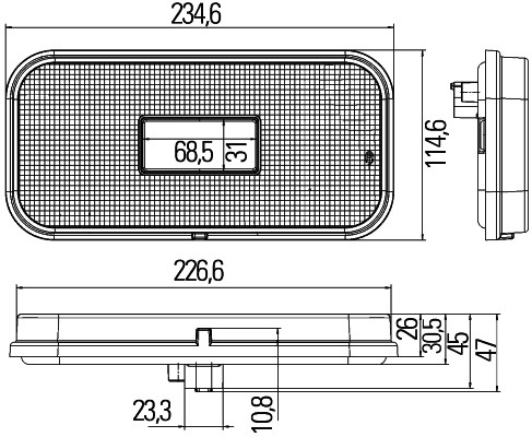 HELLA 2VA 011 900-021 Luce posteriore