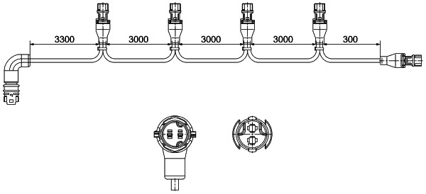 HELLA 8KB 340 820-421 Connecting Cable, side marker light
