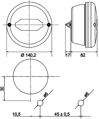 HELLA 2SD 013 155-011 Luce posteriore