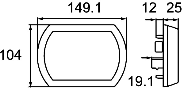 HELLA 2SB 013 341-021 Luce posteriore