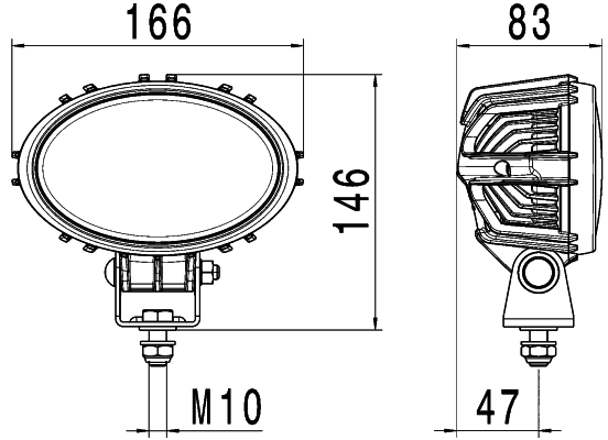 HELLA 1GA 996 661-041 Faro da lavoro