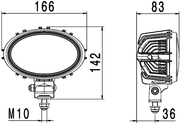 HELLA 1GA 996 661-501 Faro da lavoro