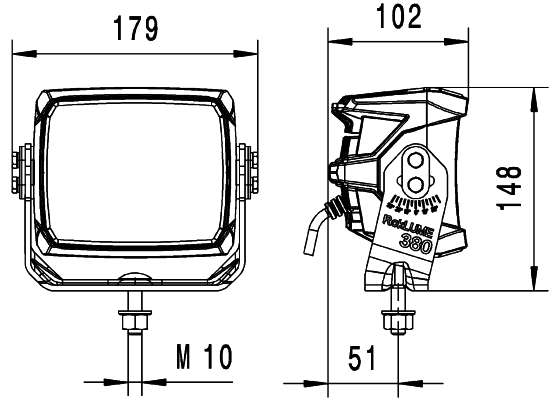 HELLA 1FA 996 197-181 Faro di profondità