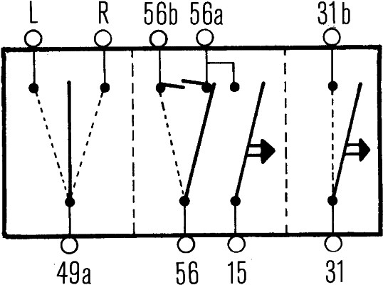 HELLA 6TA 003 394-017 Διακόπτης τιμονιού