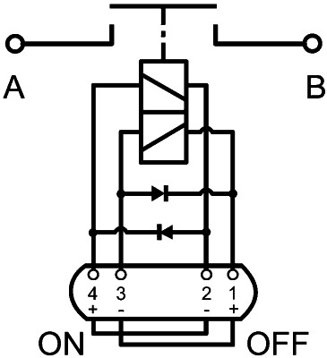 HELLA 4RC 011 152-007 Ρελαί μπαταρίας for KUBOTA