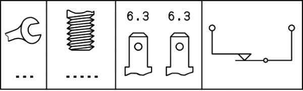 HELLA 6DF 006 551-001 Interruttore luce freno