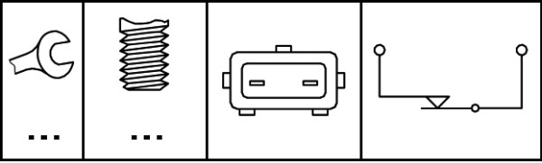 HELLA 6DD 008 622-151 Interruttore luce freno