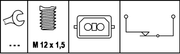 HELLA 6DD 008 622-161 bremselysbryter
