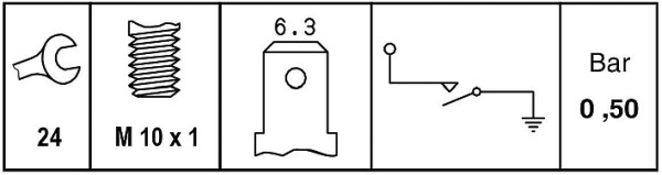 HELLA 6ZL 009 600-071 Interruttore a pressione olio