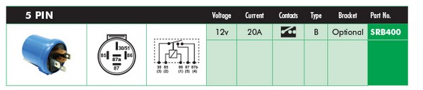 LUCAS ELECTRICAL SRB400...