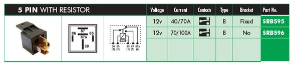 LUCAS ELECTRICAL SRB595...