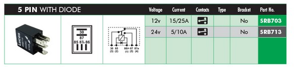 LUCAS ELECTRICAL SRB703...