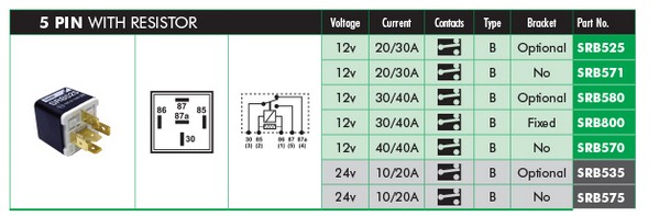 LUCAS ELECTRICAL SRB800...