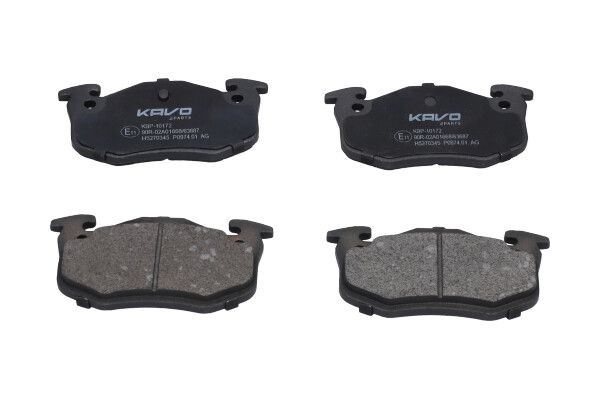 KAVO PARTS KBP-10172 Sada brzdových platničiek kotúčovej brzdy