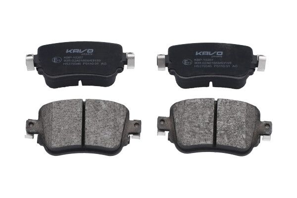 KAVO PARTS KBP-10207 Sada brzdových platničiek kotúčovej brzdy