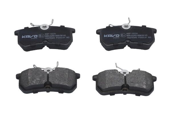 KAVO PARTS KBP-10224 Sada brzdových platničiek kotúčovej brzdy