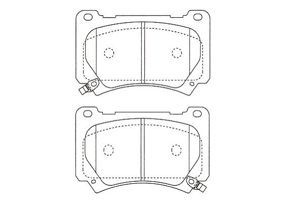 KAVO PARTS KBP-3051 Sada brzdových platničiek kotúčovej brzdy