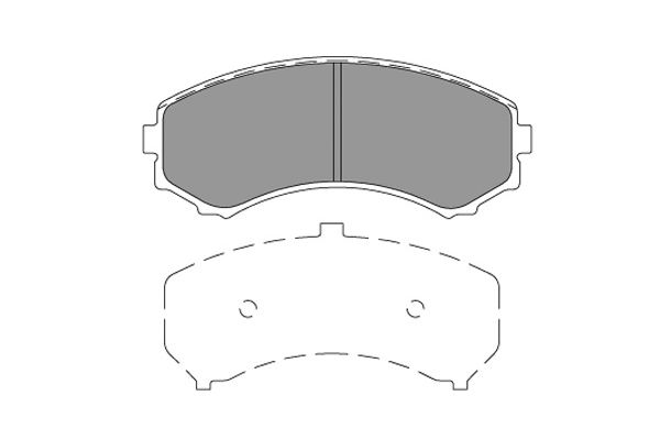 KAVO PARTS KBP-4567 Sada brzdových platničiek kotúčovej brzdy